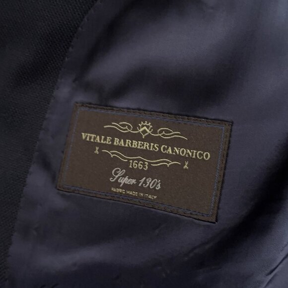 Suitsupply Blazer Jacket Mens 42L Washington Sports Coat Wool Extea Slim Blue - Picture 6 of 8